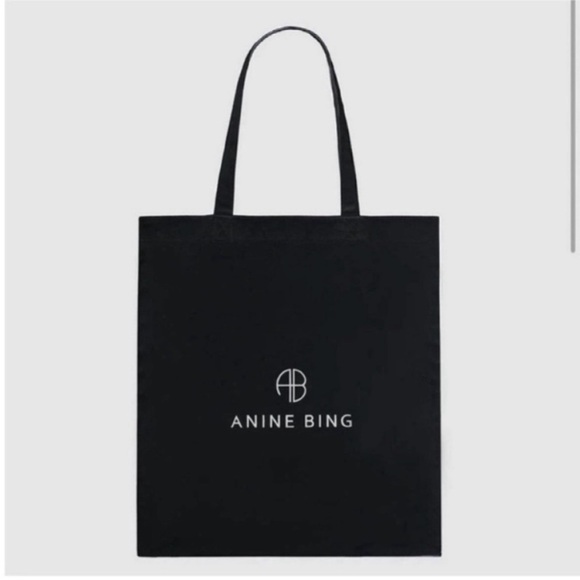 Anine Bing Handbags - Anine Bing Black Canvas Tote